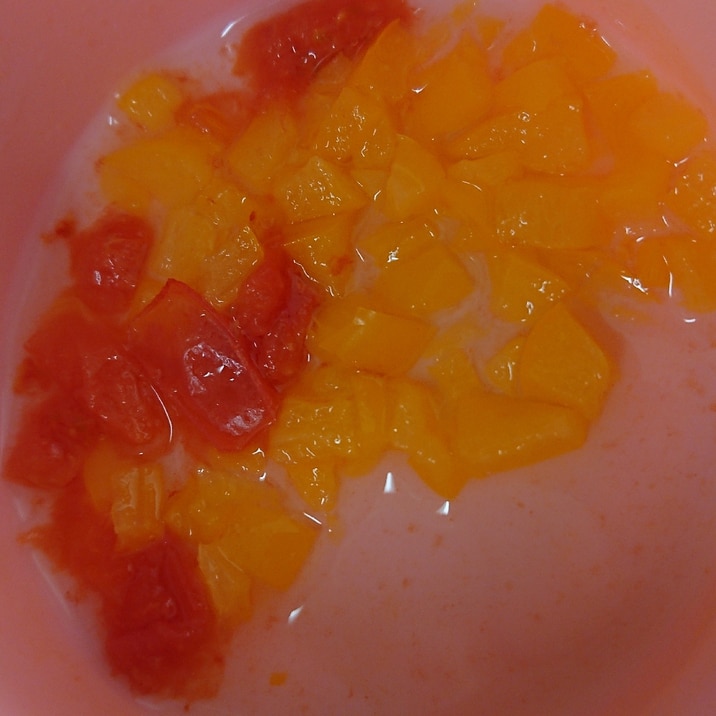 離乳食完了期 トマトパプリカ レシピ 作り方 By ぱちくりさん 楽天レシピ